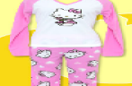 Hello Kitty Lovely n' Cozy Hearts Pink Fleece Pajama