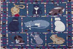 Patch Magic Kitty Cats Throw Quilt - THKTCT