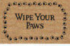 DeCoir Wipe Your Paws Coir Outdoor cat Doormat