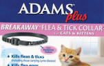 Adams Plus Breakaway Flea Tick Collar for Cats Kittens