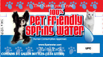 pet spring water
